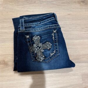 Miss Me Signature Skinny Blue Jeans